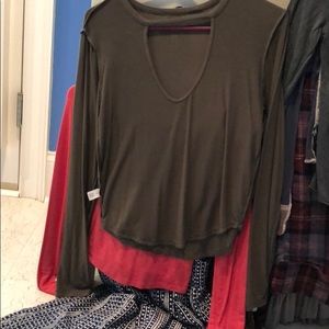 Me to we longsleeve cut out shirt